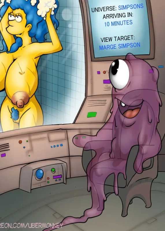 Cover of Universe Hopping Alien – Simpsons Porn